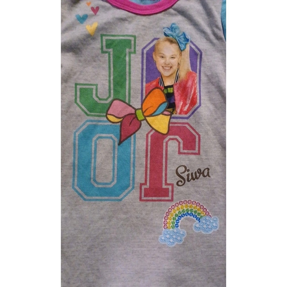 JoJo Siwa Girl's Nightgown Pajamas Size 4-5 Kids Sleepwear Nickelodeon - Picture 3 of 5